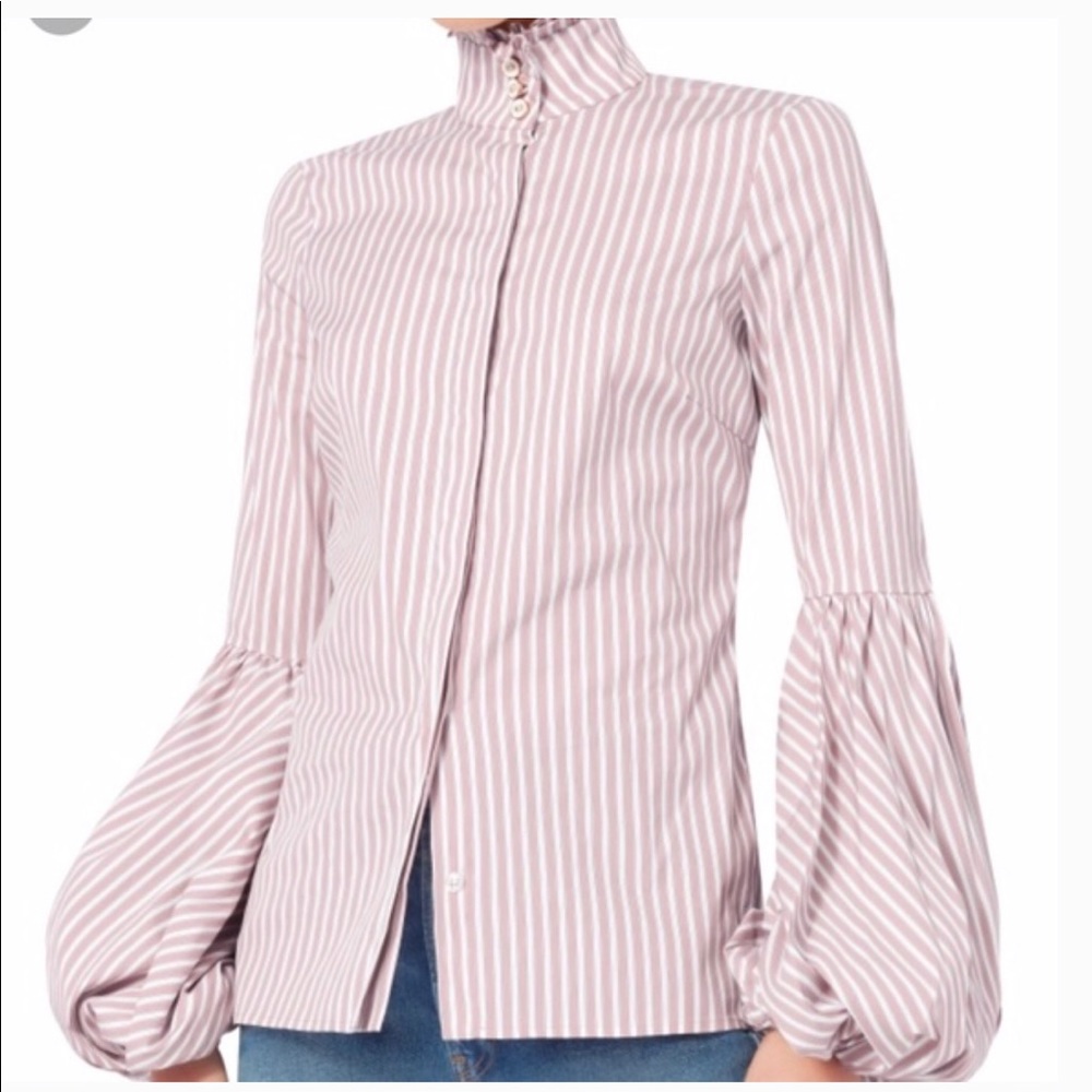Caroline Constas Jaqueline Stripe Blouse